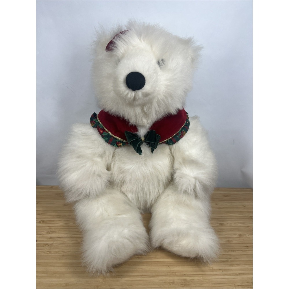 Vintage 1997 Commonwealth Brisky & Breezy Polar Bear 24" Plush Christmas HK-12